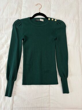 Lauren Ralph Lauren Sweater with Gold Buttons